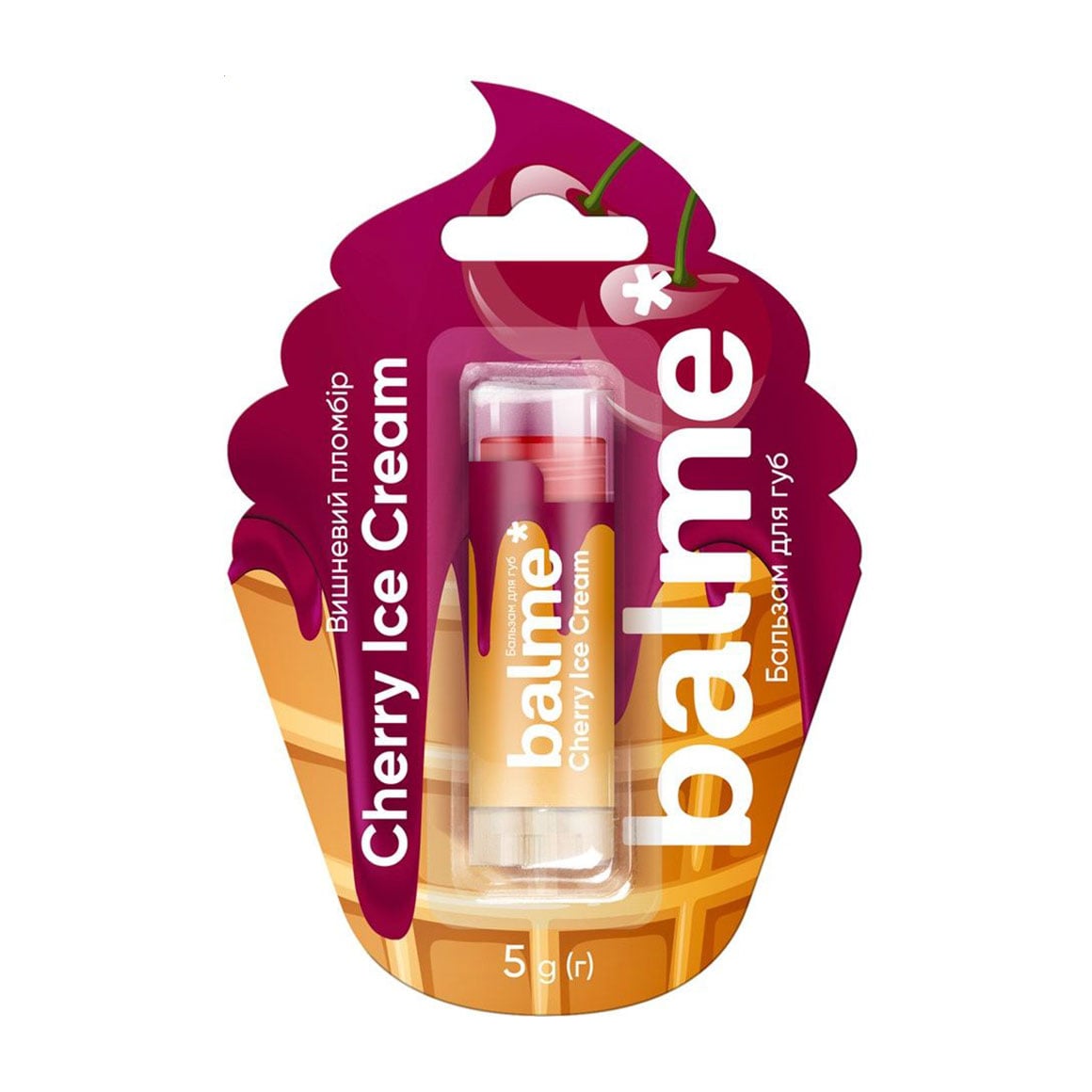 Бальзам для губ balme* Cherry Ice Cream, 5 г